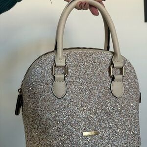 Aldo Sparkling Beige Satchel